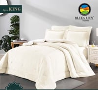 لحاف مارين سكري فندقي كينج ساده فرو 3قطع