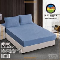 طقم شرشف كينج سادة 3 قطع بعدة الوان