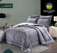 لحاف مارين سكري فندقي كينج ساده فرو 3قطع