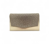 محفظة نسائي كريستال , مزينة بالفصوص اللامعة و الكر...