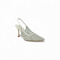 جزمة شفاف سهرة , تصميم عصري وحديث , مرصعة بالفصوص...