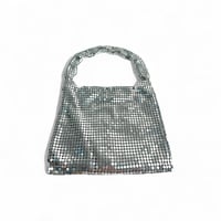 شنطة كتف معدنية , مصممة بطريقة حديثة , تجعل اطلالت...