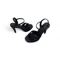 صندل نسائي سهرة , كعب مسمار , مزين بالفصوص اللامعة...