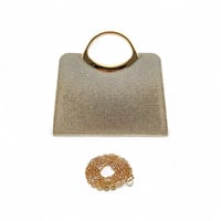 شنطة يد سهرة , مزينة بالفصوص اللامعة , بتصميم عصري...