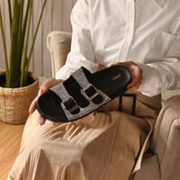 شبشب كريستال – شبشب نسائي سهرة أنيق بتصميم مرصع با...