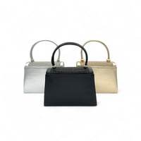 شنطة يد سهرة , مزينة بالفصوص اللامعة , بتصميم عصري...