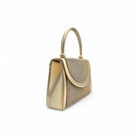 شنطة يد سهرة , مزينة بالفصوص اللامعة , بتصميم عصري...