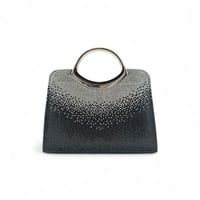 شنطة يد سهرة , مزينة بالفصوص اللامعة , بتصميم عصري...