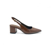 جزمة نسائي مكتب , كعب عريص وحزام كاحل انيق وناعم