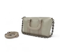 شنطة نسائي كاجول من الجلد اللامع بتصميم كتف مع مقب...