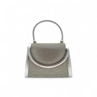 شنطة يد سهرة , مزينة بالفصوص اللامعة , بتصميم عصري...