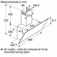 شفاط بوش سلسلة 6 بلت إن 90 سم – زجاج أسود – DWK97P...