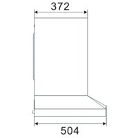 شفاط روبام 90 سم ، قوة الشفط 1200، ستيل A825