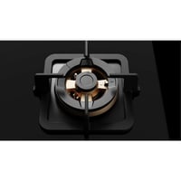 سطح غاز روبام زجاج اسود مقاوم للكسر بخمس شعلات نحا...