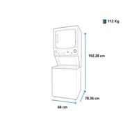 غسالة ملابس كلفيناتور دورين غسيل 7كجم وتنشيف 7كجم...