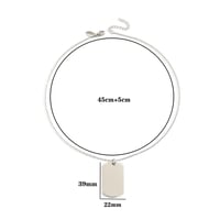 قلادة أوبيرلا حجم كبير فضي