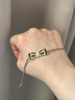 أساور بلاك اوبيرلا فضي نحت صور-كتابة