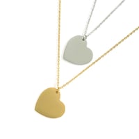 بكج قلادة القلب (ذهبي - فضي )