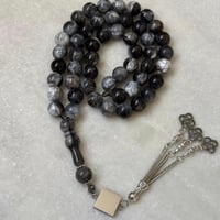 سبحة بكلايت عرق الفضة (مربع)