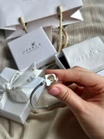 بكج أساور اوبيرلا مربع ذهبي - فضي