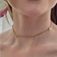 قلادة شوكر ذهبي