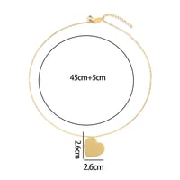 بكج قلادة القلب (ذهبي - فضي )