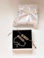 بكج أساور اوبيرلا ذهبي و فضي نحت صور-كتابة