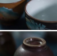 مجموعة 5 أكواب فخارية بنمط أنيق