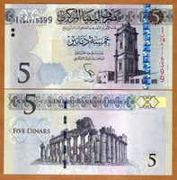 ليبيا فئة 5 دينار أنسر