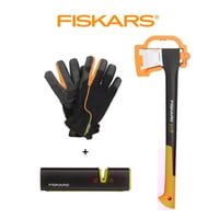 طقم أدوات فأس و قفاز + مسن