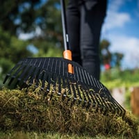 مشط أوراق (وسط) مع عصا