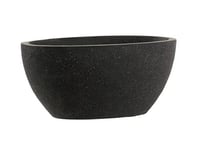 حوض نبات فايبرجلاس بيضاوي قصير