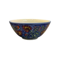 وعاء سيراميك أزرق