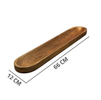 طوفرية مستطيلة خشب 66 سم