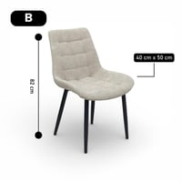 كرسي مفرد مريح كتان