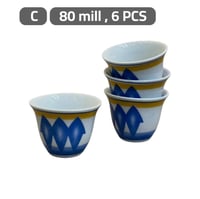 طقم فناجين غضار