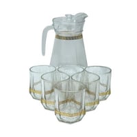 طقم جيك مع أكواب زجاج