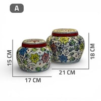 علبة خزف ملونة