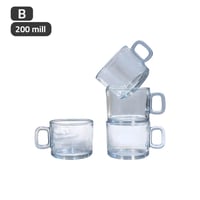 طقم أكواب زجاج 4 قطع