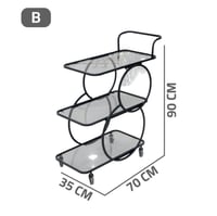 عربية تقديم بأسطح زجاج