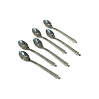 طقم ملاعق ستانلس ستيل فاخرة 6 قطع