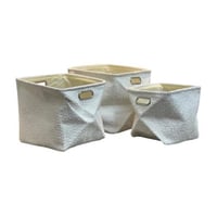 سلة تخزين قماش مربعة