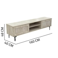 طاولة شاشة تلفزيون خشب بابين 160 سم