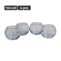 طقم فازات زجاج دائرية