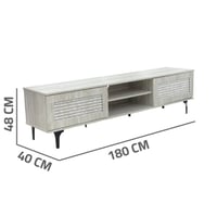 طاولة شاشة مودرن خشب بابين 180 سم