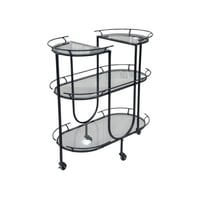 عربية تقديم بأسطح زجاج