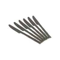 سكاكين اكل سادة ستانلس ستيل 6 قطع