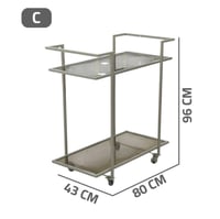 عربة تقديم طعام 2 دور