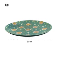 صحن ديكور سيراميك رسوم يدوية