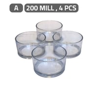 طقم بوادي زجاج دائرية